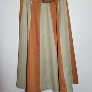 SKIRT Vintage 1950’s skirt Orange and beige